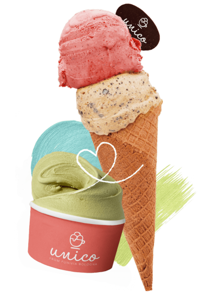 Gelato Cone and Cup